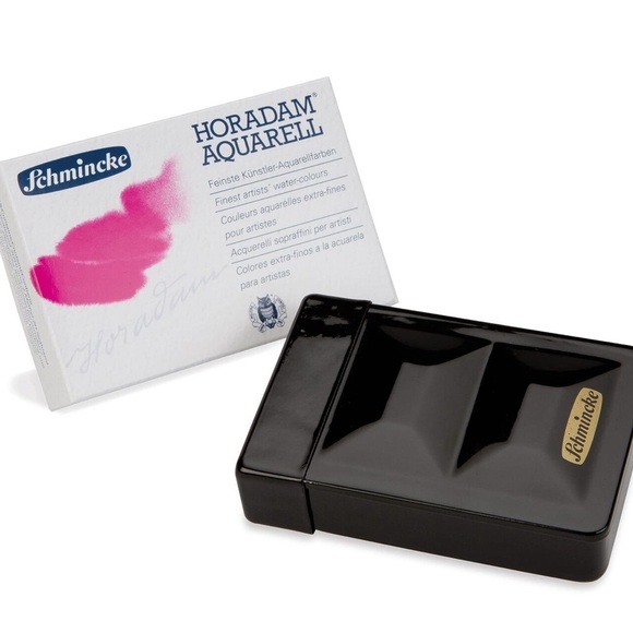 Schmincke - HORADAM AQUARELL Small Color Box of 8 Small Pan Watercolors 74 408 - Picture 1 of 6